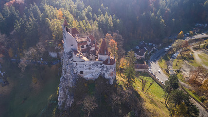 Medieval Bran castle. Brasov Transylvania, Romania