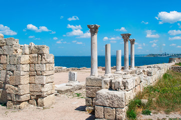 columns and ruins of Chersonesos