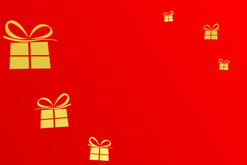 christmas background with gifts