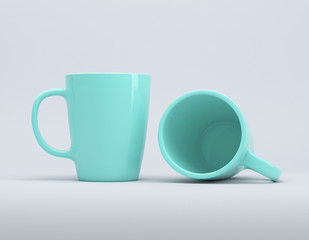 Mug mocup 3d rendering