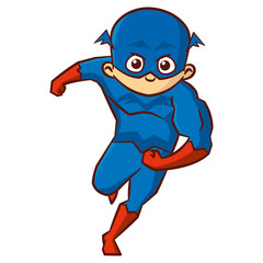 Superhero boy Cartoon character