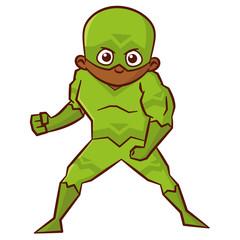 Superhero boy Cartoon character