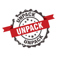 unpack stamp. sign. insignia