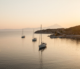 Fototapeta premium sunrise sea nature landscape