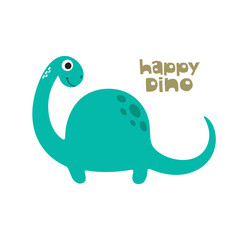 Cute dino illustration