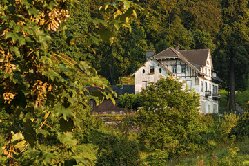 Fototapeta na wymiar A beautiful house near Drachenburg Castle near Koenigswinter - Bonn, North Rhine-Westphalia