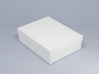 Fototapeta premium White box mockup 3d rendering
