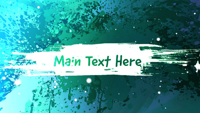 Paint Splats Title