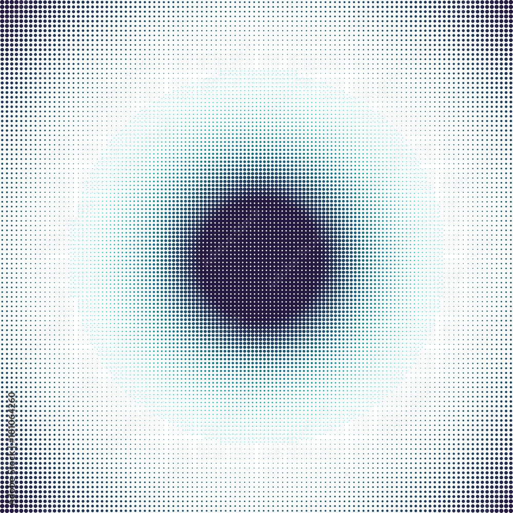Poster blue background with dots. abstract background with halftone dots design. vector illustration