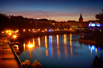 Fototapeta premium evening panoramic view of Tartu