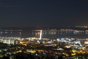 Dundee City at night time.