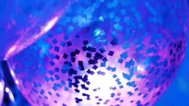 inflatable balloon with confetti inside at the celebration party