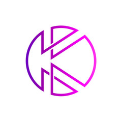 Letter K Initial Logo Template