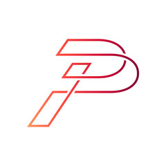 Letter I and Letter P Initial Logo Template