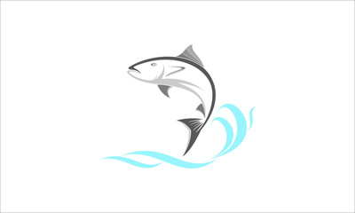 Fish logo template