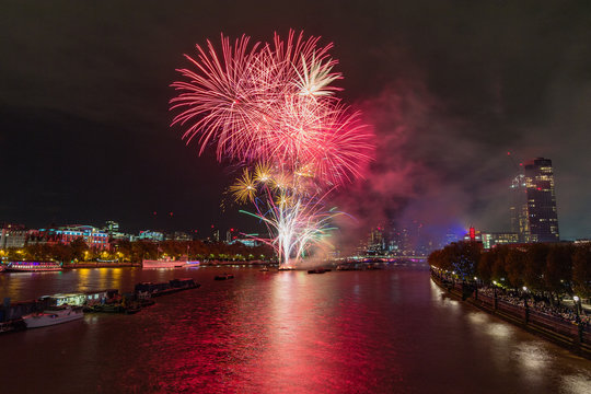 Fireworks on the river