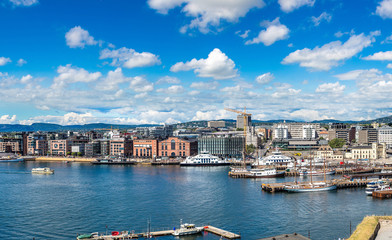 Oslo Harbor, Norway - obrazy, fototapety, plakaty
