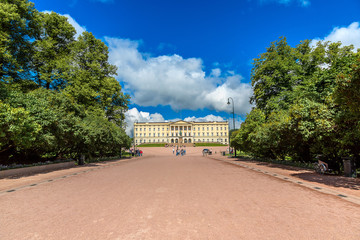 Obraz premium Royal Palace in Oslo, Norway