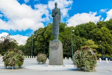 Fotobehang Statue of King Haakon VII in Oslo © Sergii Figurnyi
