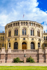 Fototapeta na wymiar Norwegian Parliament in Oslo