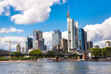 Obraz premium Financial district in Frankfurt