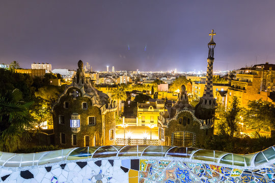Park Guell in Barcelona,