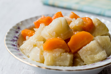 Turkish Food Celery Salad with Olive Oil / Zeytinyagli Kereviz.