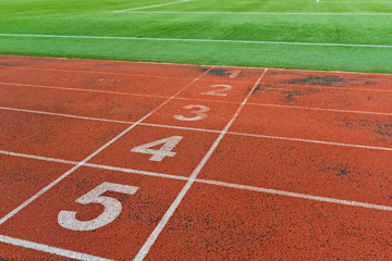 running Track . stadium sport. healthy concept