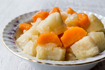 Turkish Food Celery Salad with Olive Oil / Zeytinyagli Kereviz.