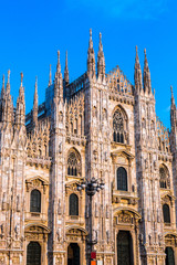 Fototapeta na wymiar Milan Cathedral, Duomo