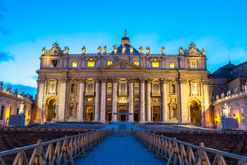 Vatican at night - obrazy, fototapety, plakaty