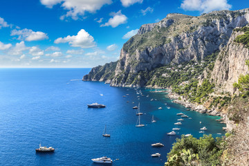 Capri island in  Italy