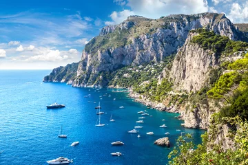 Door stickers Mediterranean Europe Capri island in  Italy
