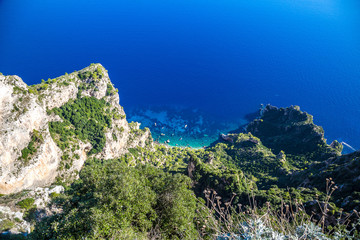 Capri island in  Italy