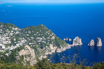 Capri island in  Italy