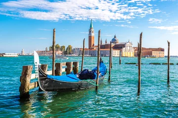 Photo sur Aluminium brossé Venise Gondoles à Venise, Italie