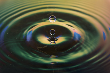 colored water droplet close up composition photography