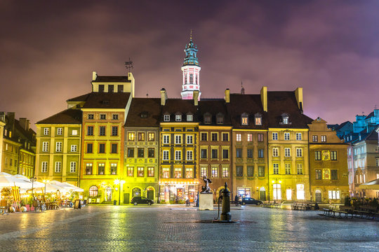 Fototapeta Old town sqare in Warsaw