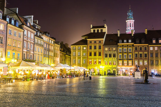 Fototapeta Old town sqare in Warsaw