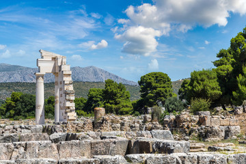 Fototapeta na wymiar Ruins in Epidavros, Greece