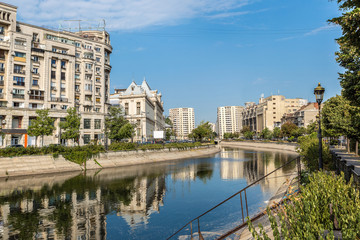 Dambovita river in Bucharest