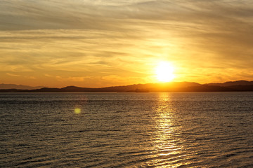 Sunset over victoiria