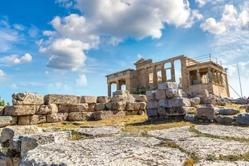 Poster Erechtheum temple ruins on the Acropolis  in Athens © Sergii Figurnyi