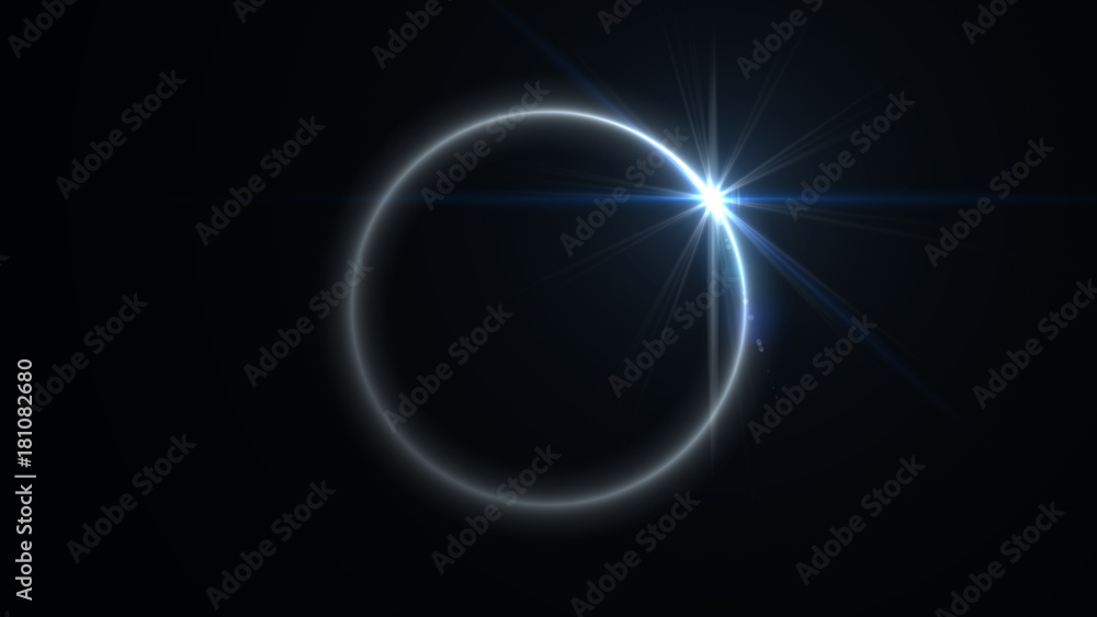 Wall mural abstract ring background with luminous swirling backdrop. glowing spiral. the energy flow tunnel. sh