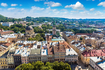 Fototapeta na wymiar Panorama of Lviv