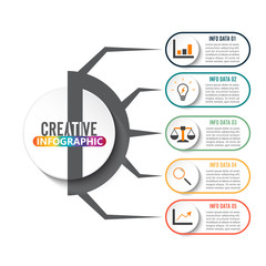 Abstract infographics number options template. Vector illustration. Can be used for workflow layout, diagram, business step options, banner, web design.