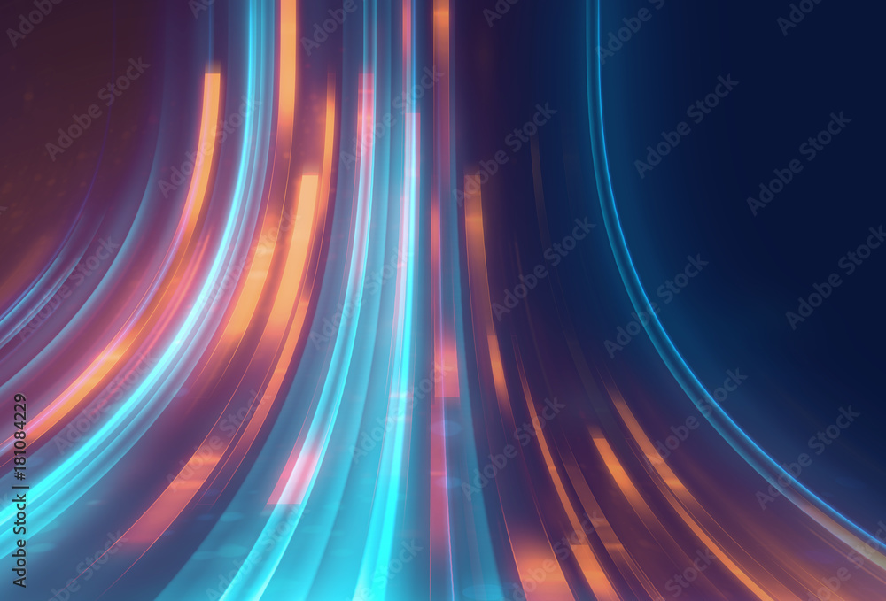 Aufkleber blue geometric shape abstract technology background