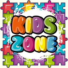 kids zone poster icon