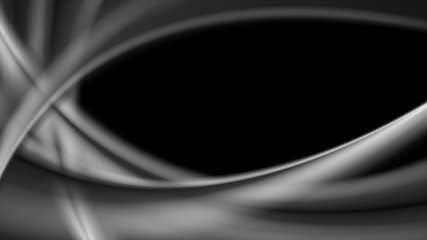 Obraz premium Black grey abstract smooth waves background