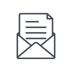 Office line icon file folder document